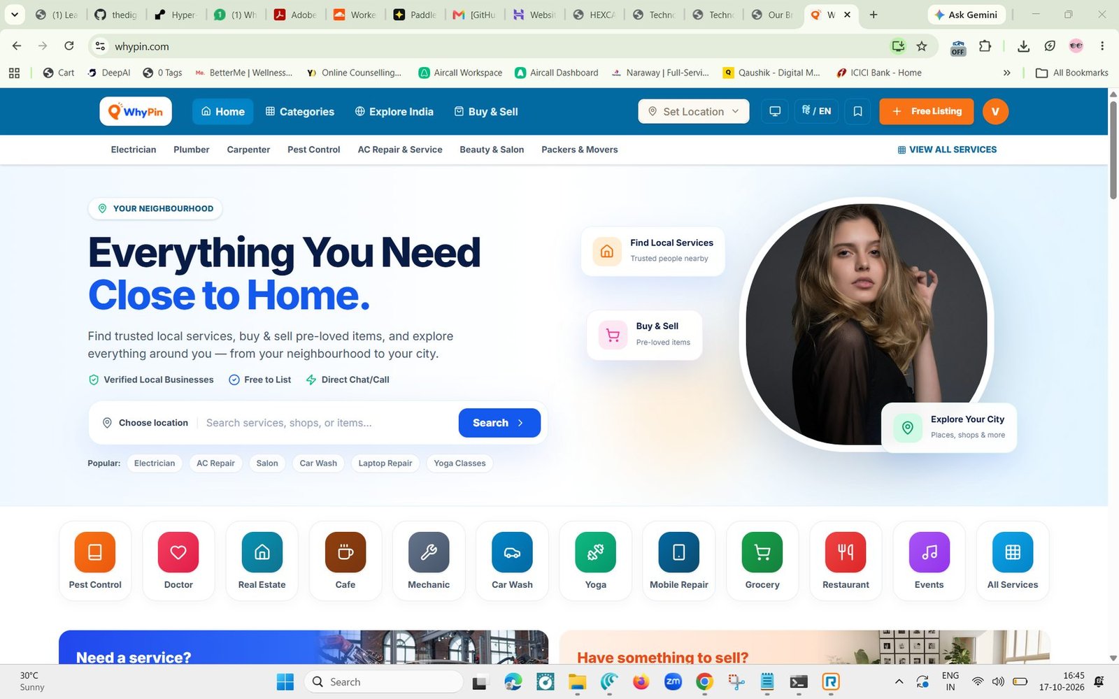 WhyPin website homepage screenshot